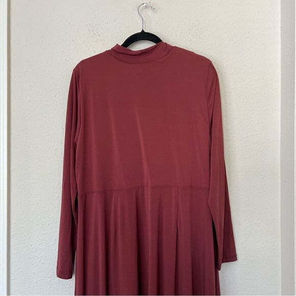 Eloquii Asymmetrical Long Sleeve Midi Dress NEW Plus Size 18 - Picture 5 of 9